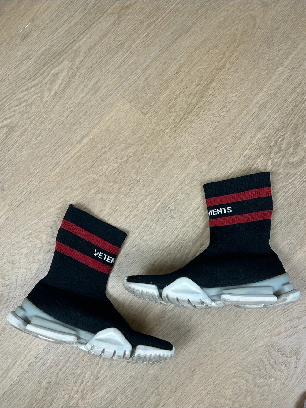 Vetements x Reebok Sock Pump High Top Sneakers 9